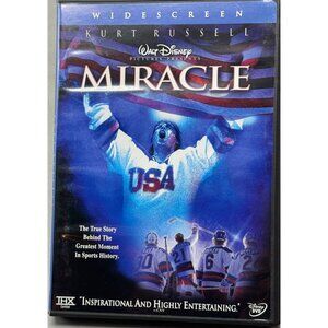 Disney 2003 "Miracle" 2-Disc DVD Set Widescreen Kurt Russell 136 Minutes PG READ